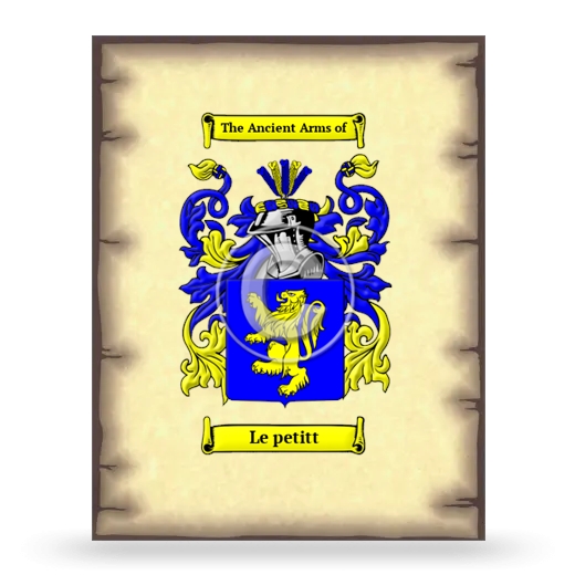 Le petitt Coat of Arms Print